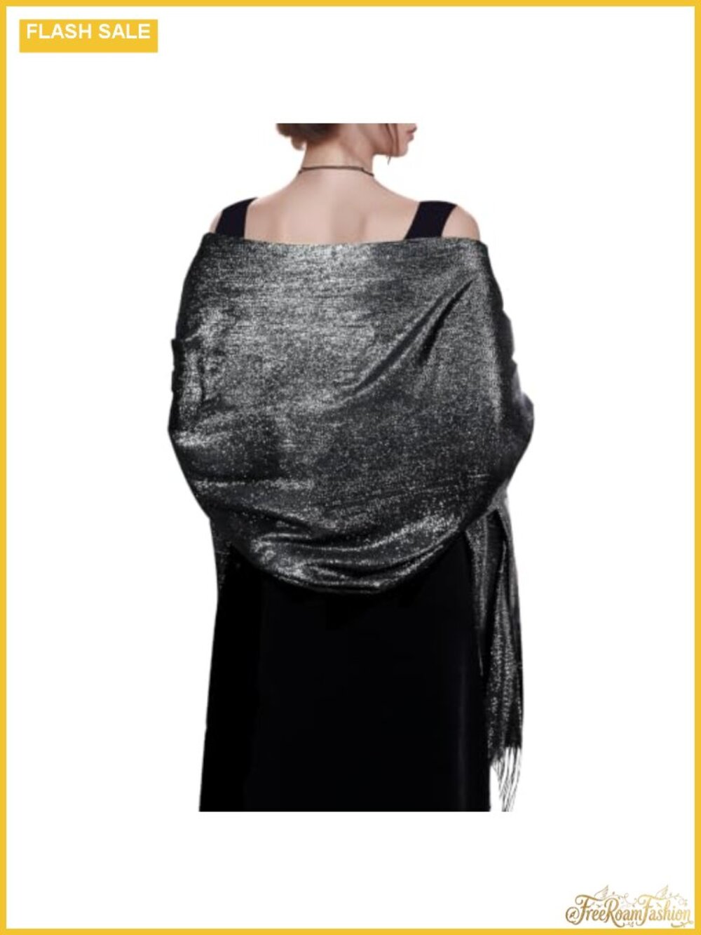 Women's Glitter Pashmina Shawl Wrap Scarf for Evening Dresses